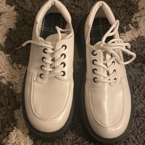 Size 7.5 platform loafers